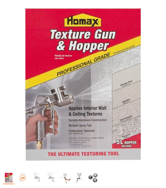 Homax Pro Gun and Hopper for Spray Texture Repair – Cleveland Bargain  Warehouse