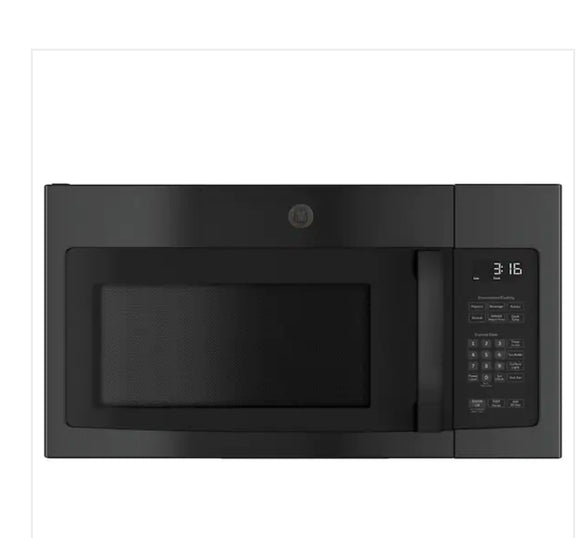 1.6 cu over the range microwave-black